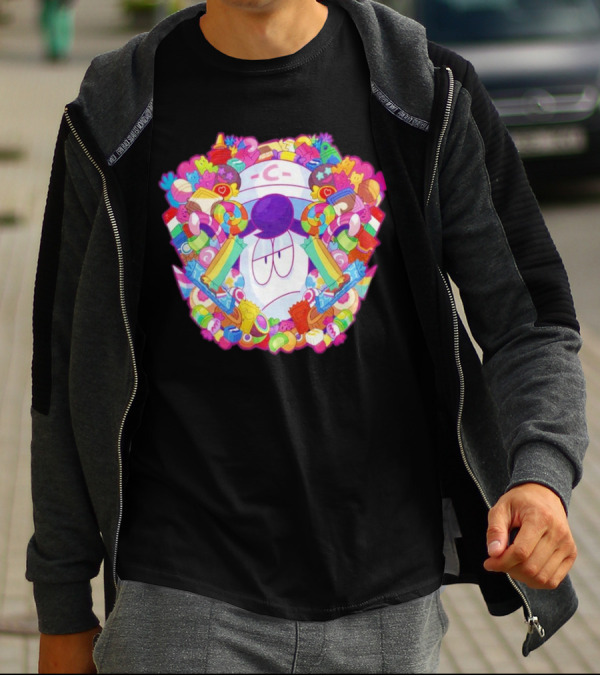 Overwhelming Sweet Colorful Candy Explosion T-Shirt