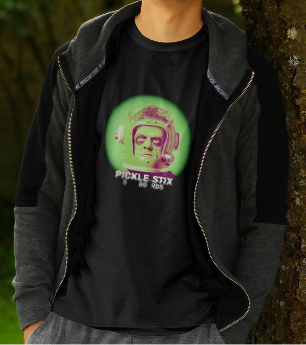 Pickle Stix Surfboards Spaceman Retro Sci-Fi Helmet T-Shirt