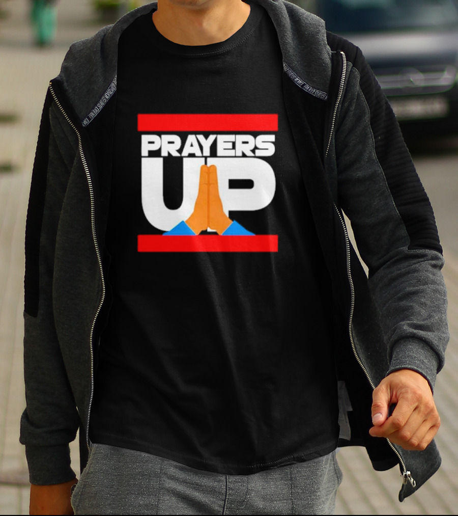 Prayers Up Hands Together T-Shirt