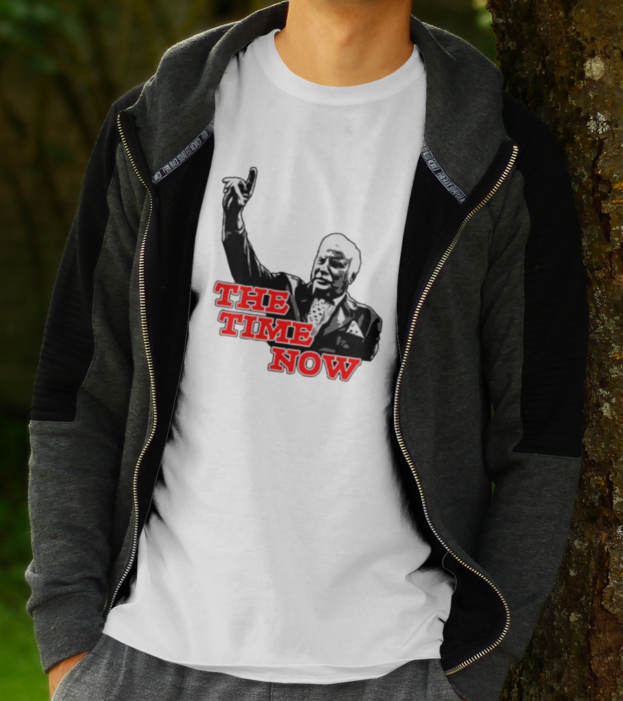 The Time Is Now Iconic Figure With Pointing Gesture T-Shirt