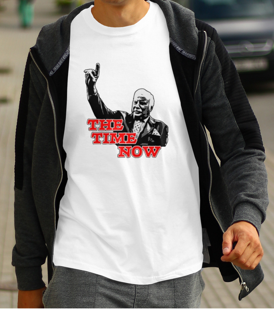 The Time Is Now Iconic Figure With Pointing Gesture T-Shirt