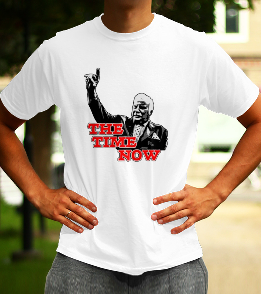 The Time Is Now Iconic Figure With Pointing Gesture T-Shirt