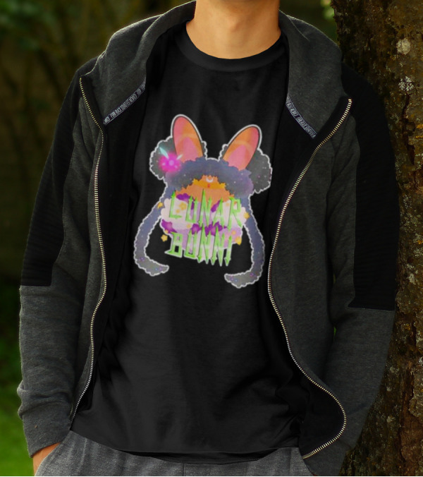 Gang Lunar Bunnii Psychedelic Neon Ears And Fur T-Shirt