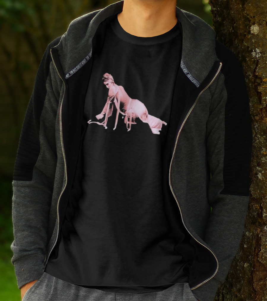 Alina Baraz Elegant Pink Silhouette Pose T-Shirt
