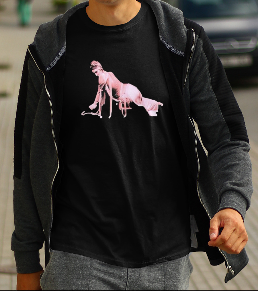 Alina Baraz Elegant Pink Silhouette Pose T-Shirt
