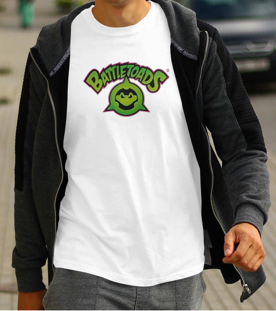 Battletoads Green Logo Frog Emblem T-Shirt