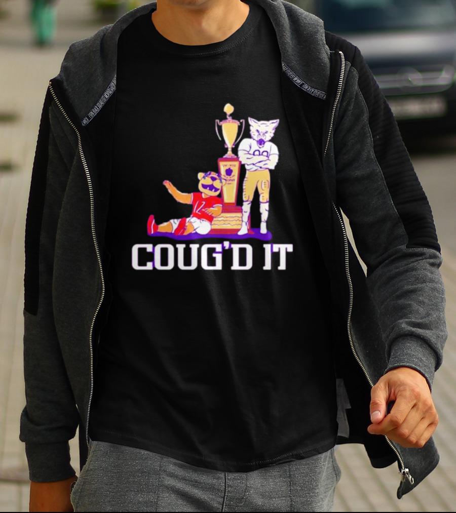 Washington Huskies Vs. Washington State Cougars Coug’d It Rivalry Trophy Victory T-Shirt