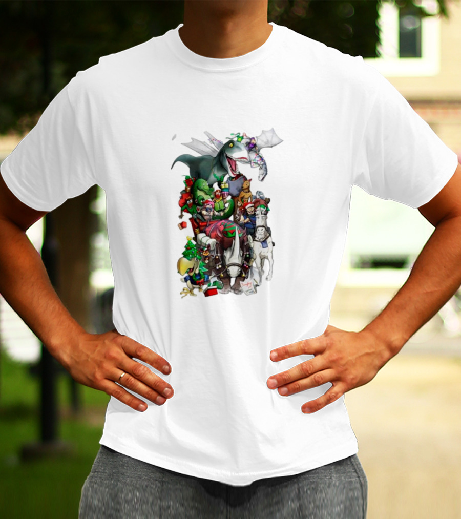 A Very Neebs Christmas Adventurous Dragon Holiday T-Shirt