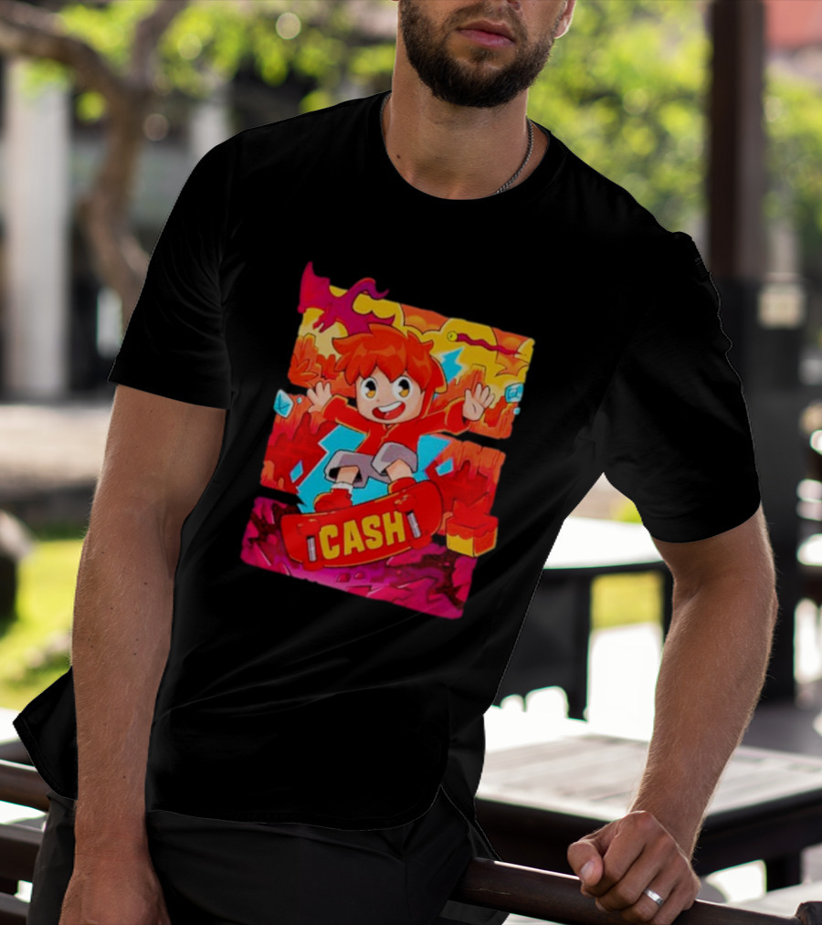 Cash And Nico Cash Red Hot Adventure With Skateboard And Dragons T-Shirt