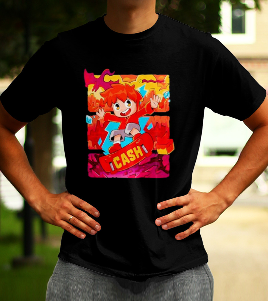 Cash And Nico Cash Red Hot Adventure With Skateboard And Dragons T-Shirt