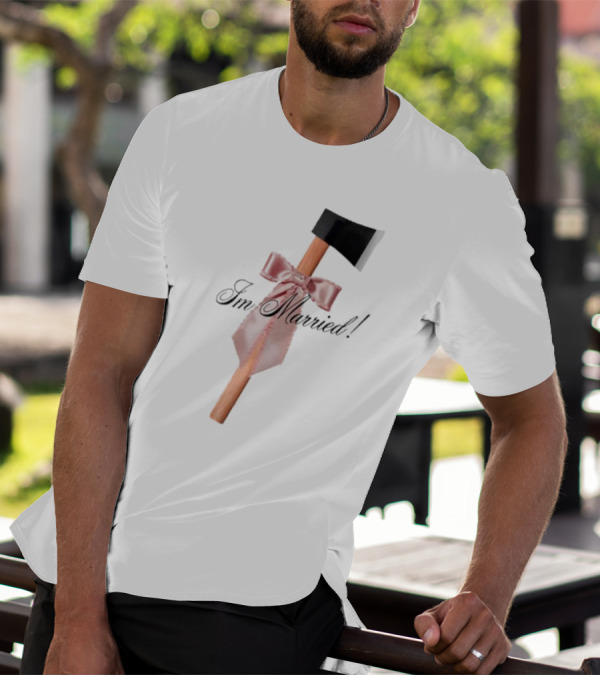 I'm Married Hack Axe With Bow And Tie T-Shirt