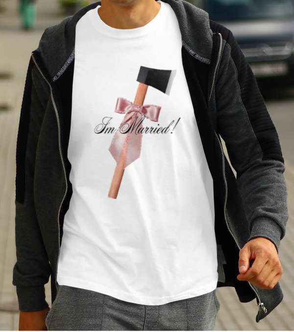 I'm Married Hack Axe With Bow And Tie T-Shirt