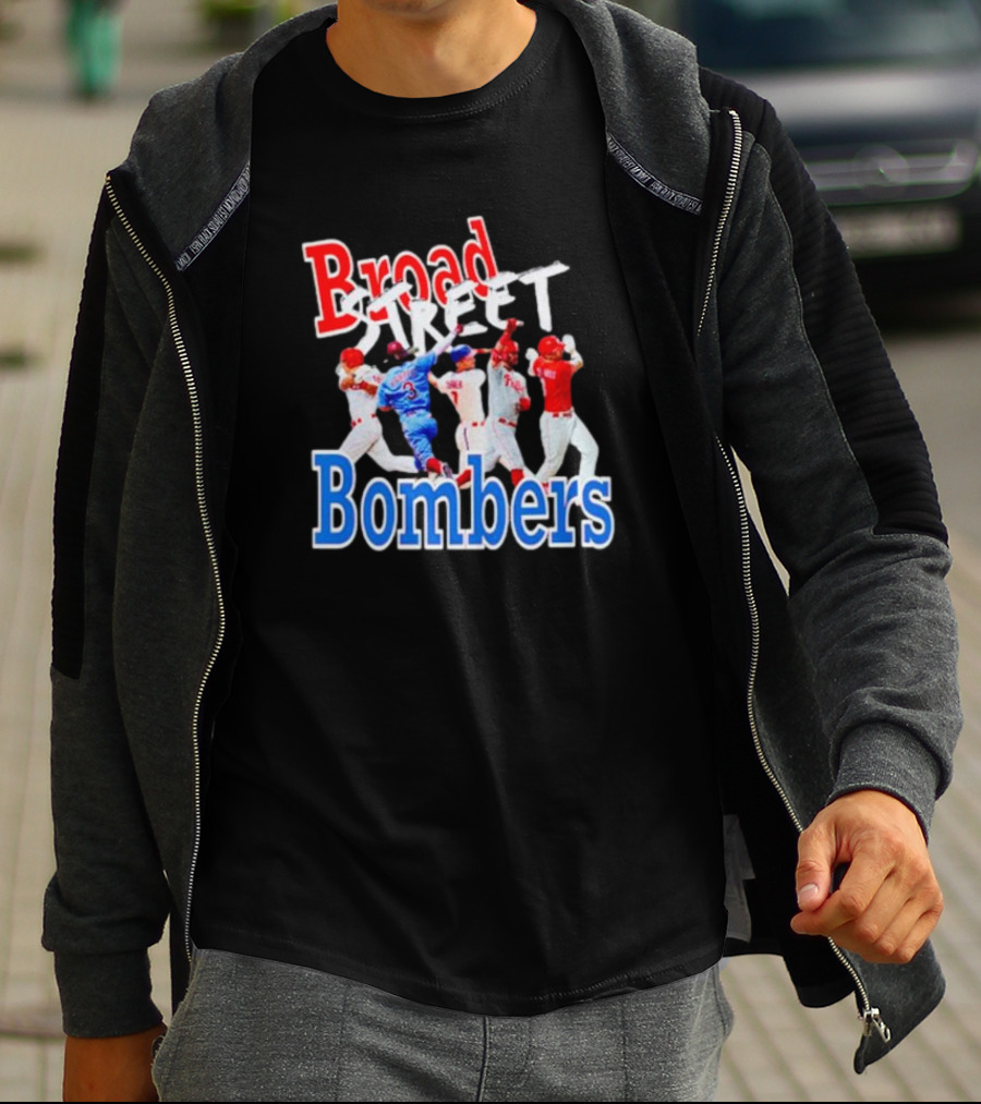 Philadelphia Phillies Broad Street Bombers Baseball Players T-Shirt