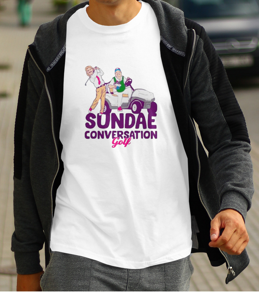 Sundae Conversation Golf Cart Humor T-Shirt