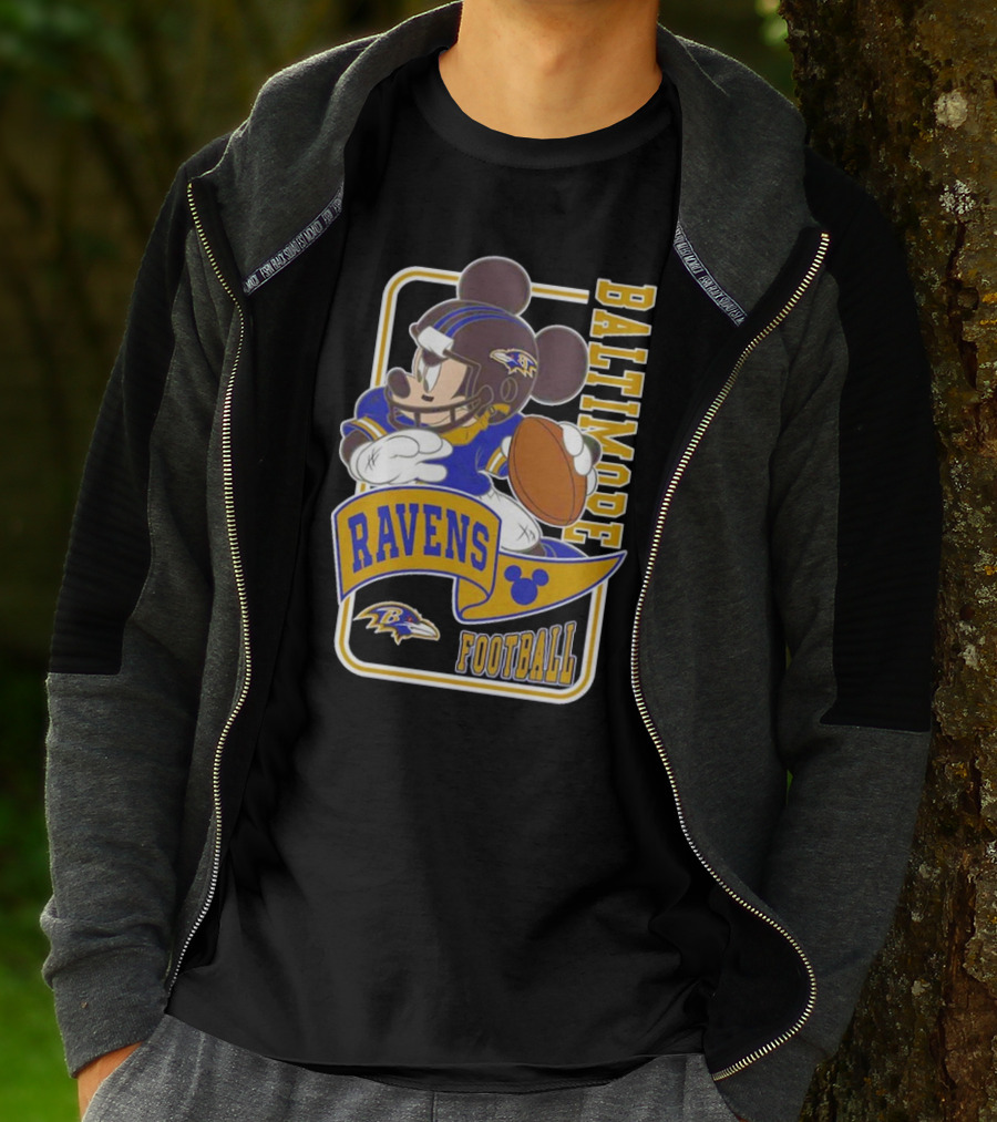 Baltimore Ravens Football Mickey Disney T-Shirt
