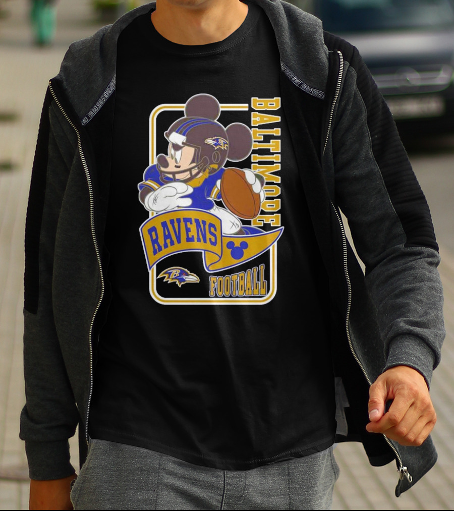 Baltimore Ravens Football Mickey Disney T-Shirt
