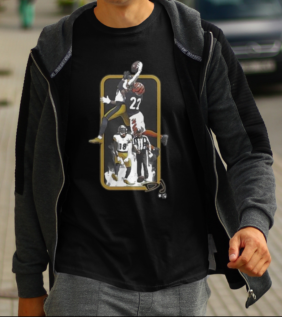 Big Play DJ 27 Football Catch Steel City Showdown T-Shirt