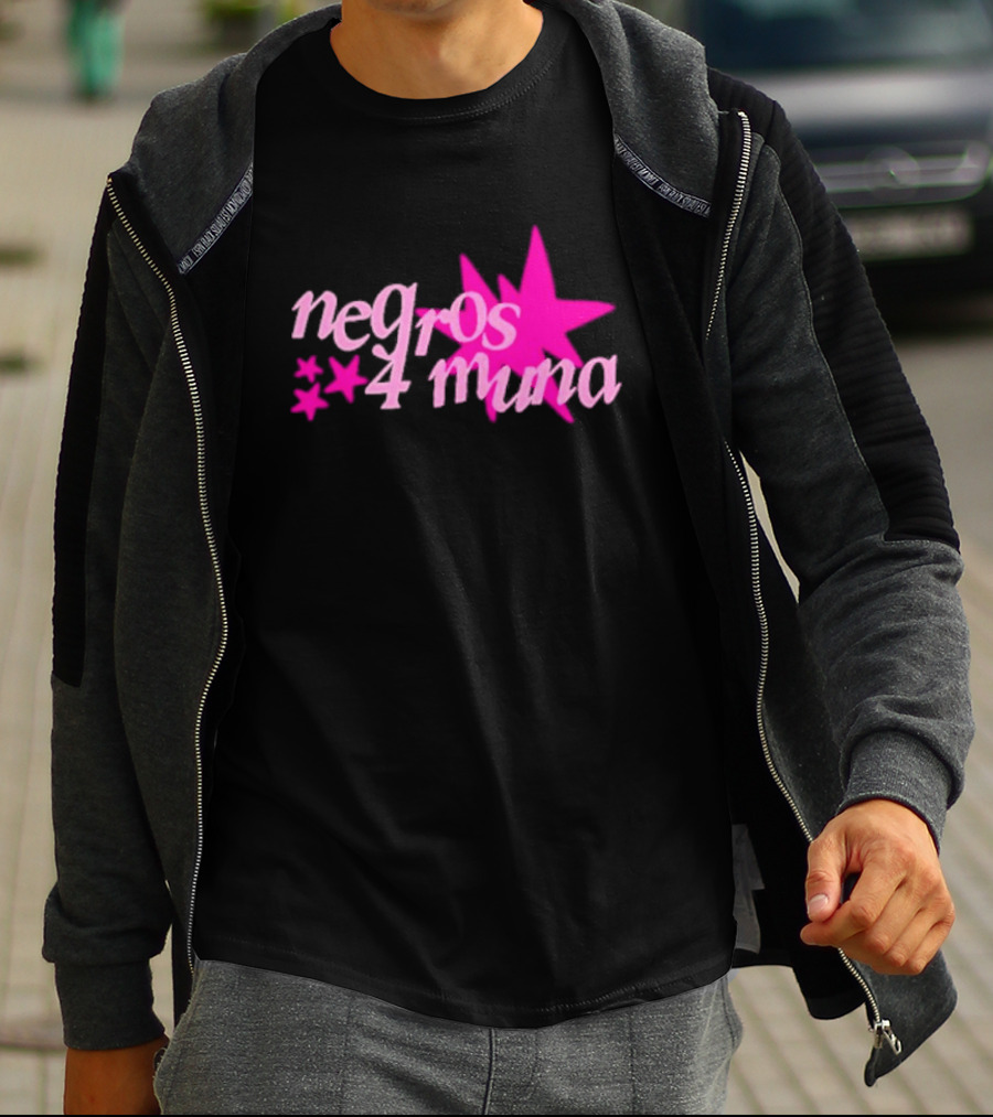 Negros 4 Muna Pink Stars T-Shirt