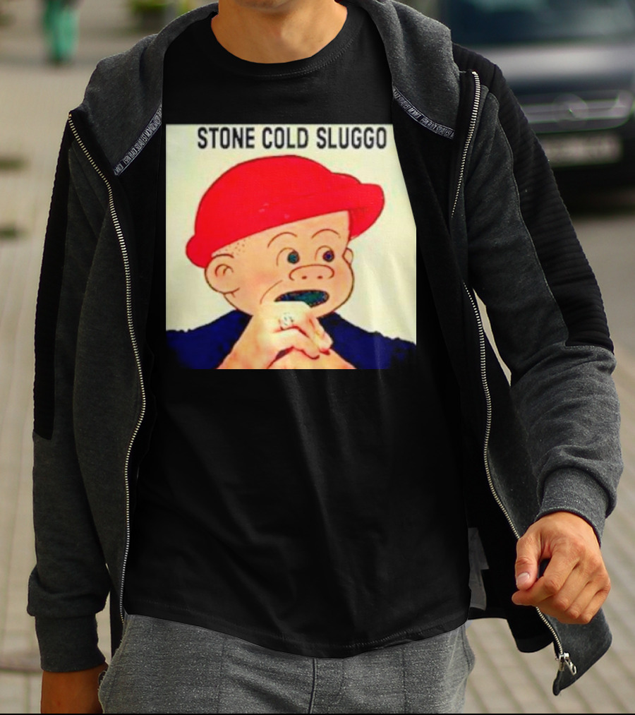 STONE COLD SLUGGO RED HAT CHARACTER HAND GESTURE T-Shirt