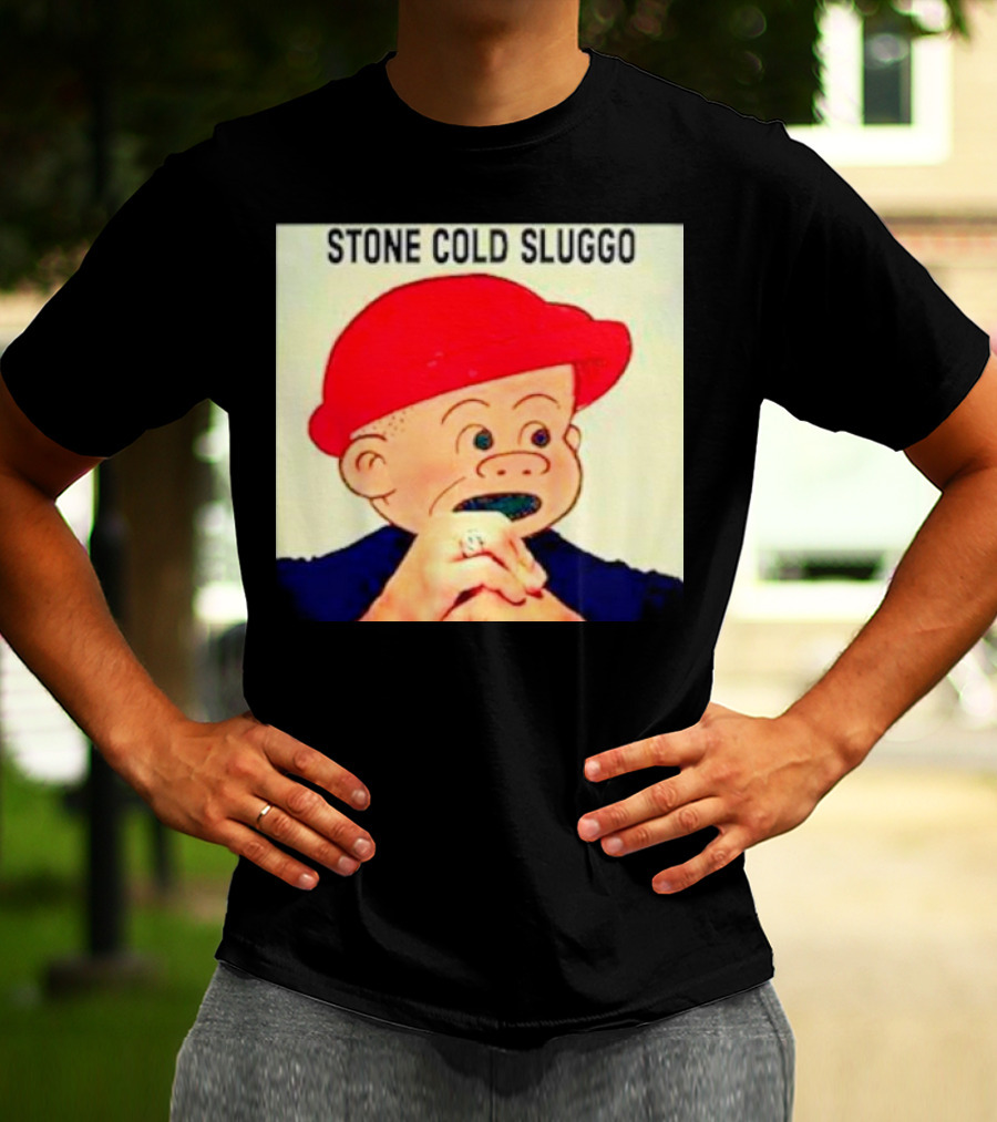 STONE COLD SLUGGO RED HAT CHARACTER HAND GESTURE T-Shirt