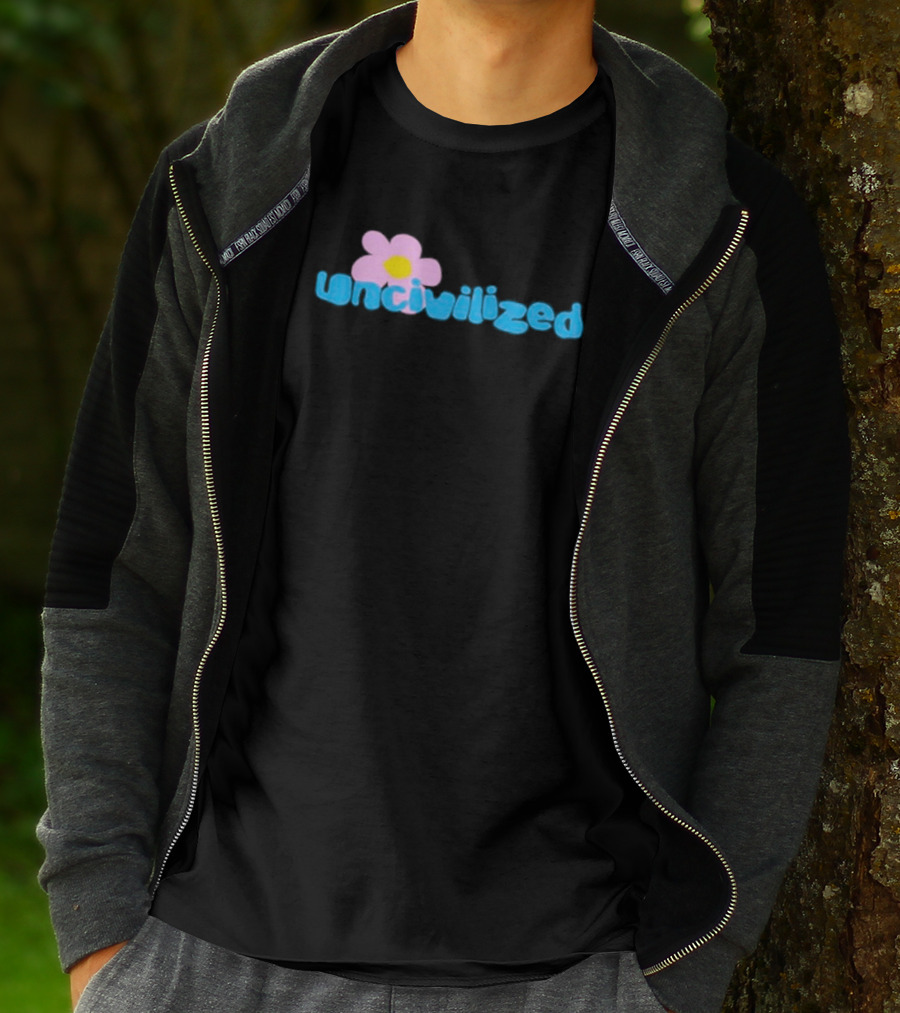 Uncivilized Pink Flower T-Shirt