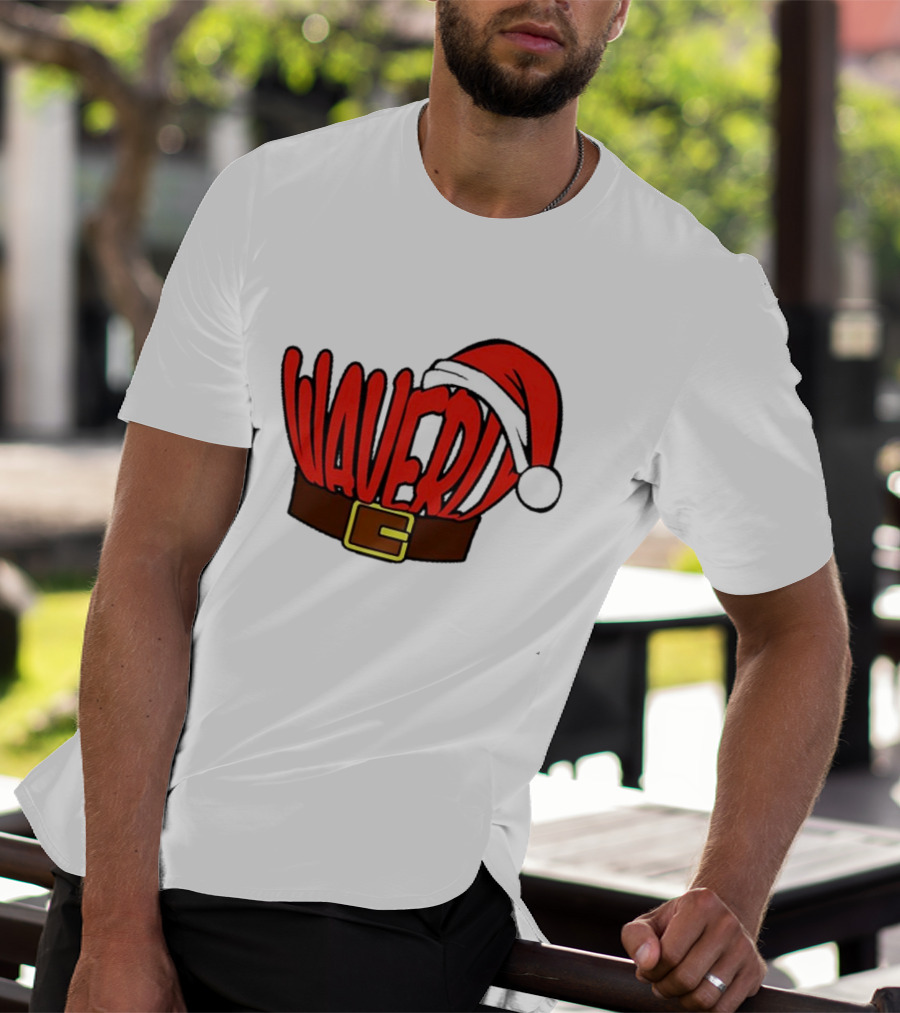 Waverly Christmas Santa Hat With Belt T-Shirt