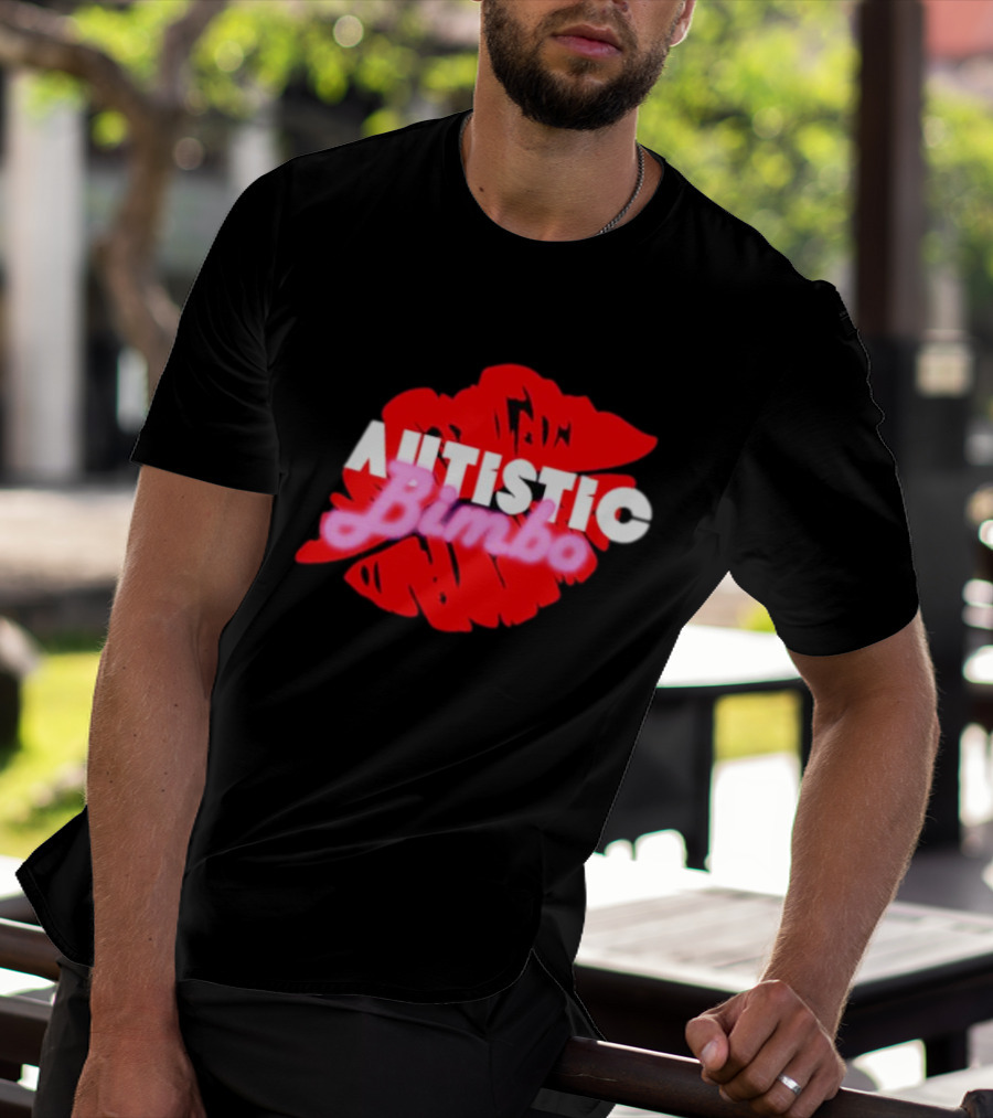 Autistic Bimbo Red Lips T-Shirt