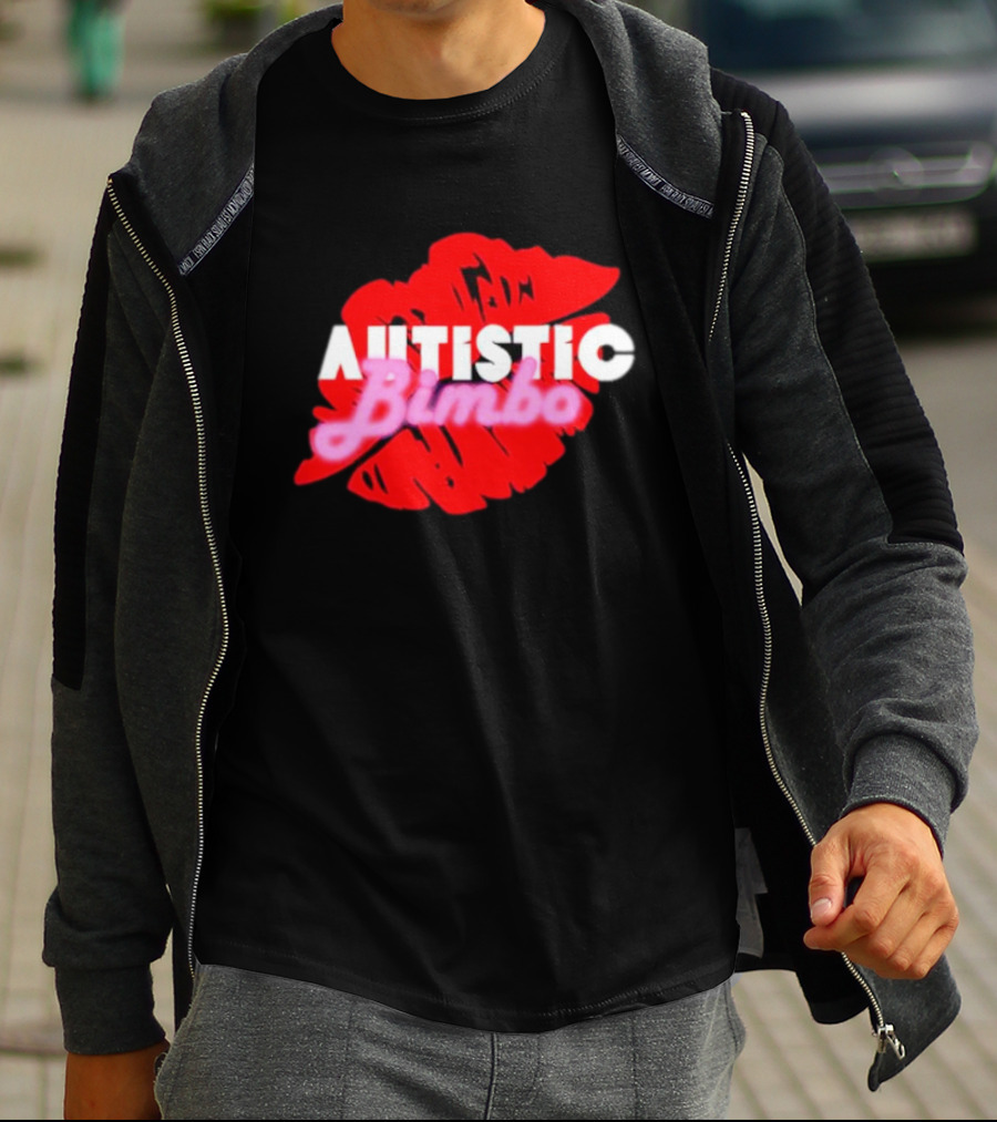 Autistic Bimbo Red Lips T-Shirt
