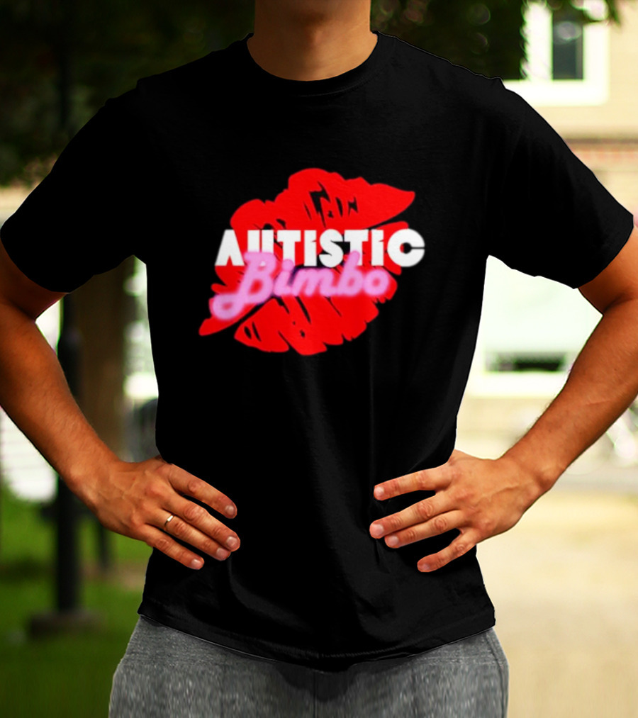 Autistic Bimbo Red Lips T-Shirt