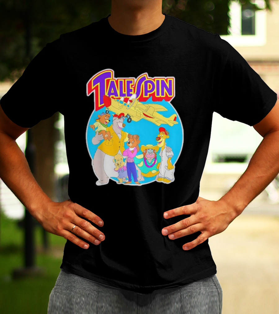 Talespin Disney Baloo Kit Rebecca Louie Airplane Adventure T-Shirt