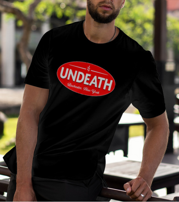 UNDEATH Rochester New York Red Oval Emblem T-Shirt
