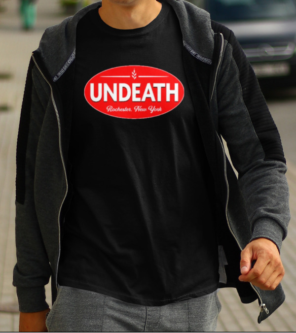 UNDEATH Rochester New York Red Oval Emblem T-Shirt