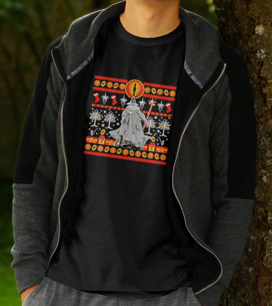 Gandalf Eye Tree Holiday T-Shirt