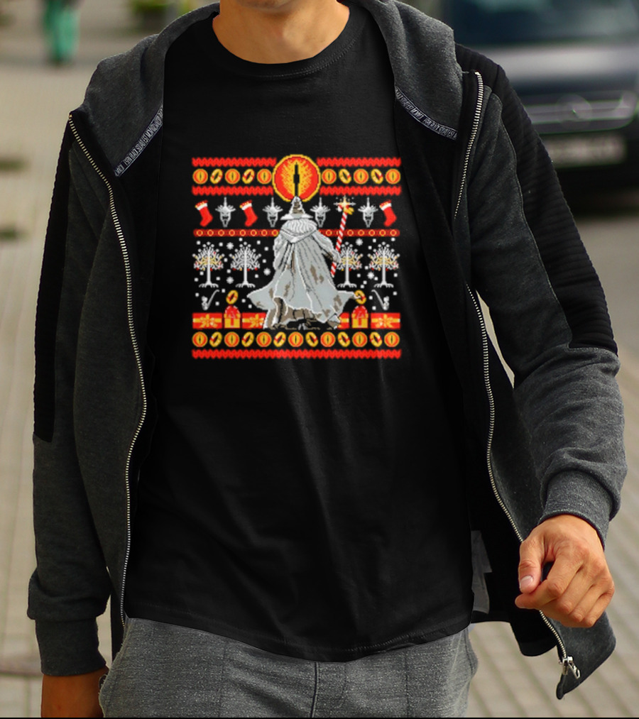 Gandalf Eye Tree Holiday T-Shirt
