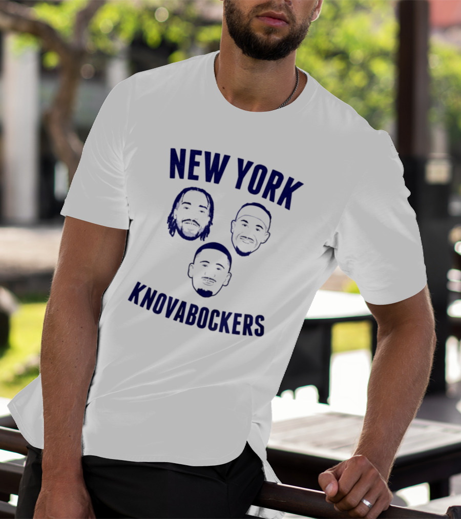 New York Knovabockers With Trio Faces T-Shirt
