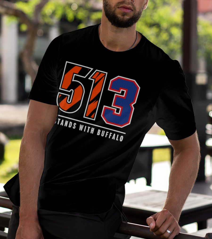 Bengals 513 Stands With Buffalo Football Solidarity T-Shirt