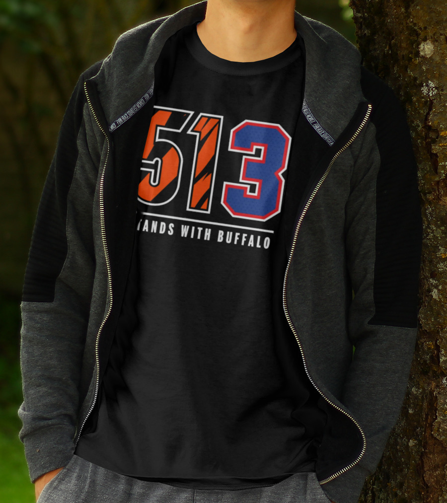 Bengals 513 Stands With Buffalo Football Solidarity T-Shirt