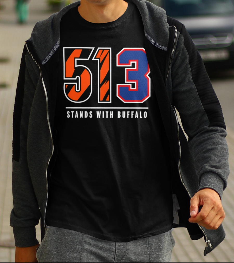 Bengals 513 Stands With Buffalo Football Solidarity T-Shirt
