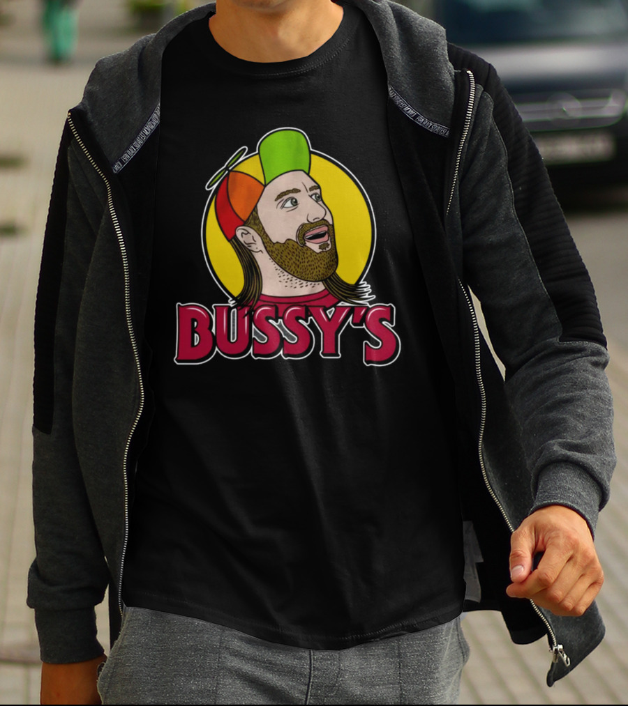 Bunker Branding Leigh Mcnasty Bussy's Retro Cartoon Hat T-Shirt