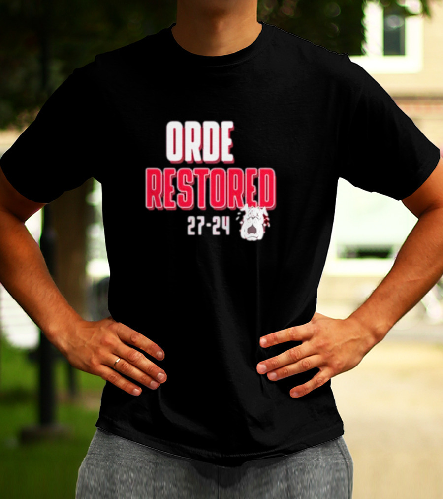 Alabama Crimson Tide ORDE Restored 27-24 Bulldog T-Shirt