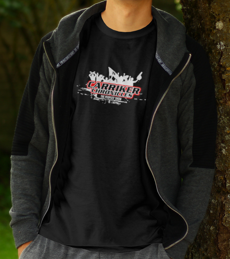Carriker Chronicles The People's Show Crowd Silhouette With Red Highlights T-Shirt