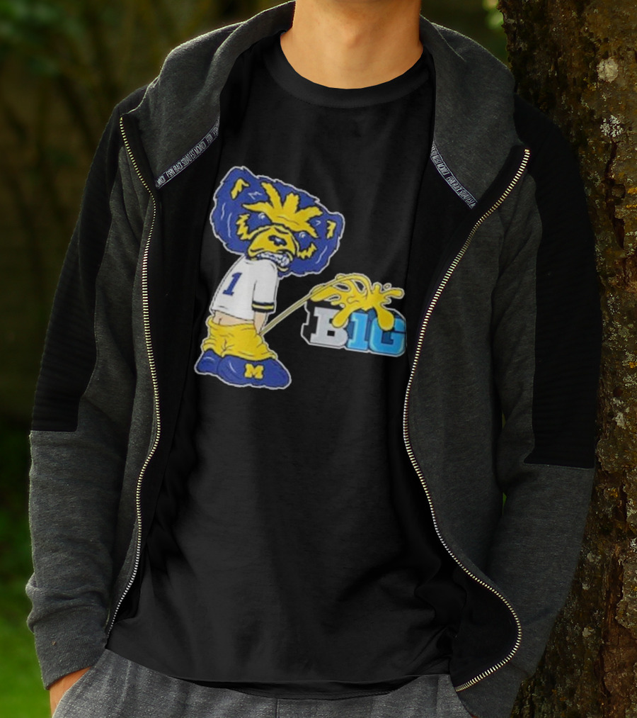 Wolverine Mascot Number One Against Big Ten Rivalry T-Shirt