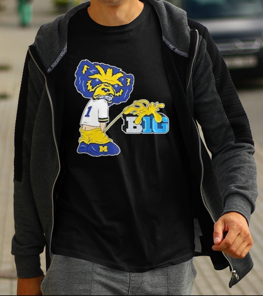 Wolverine Mascot Number One Against Big Ten Rivalry T-Shirt
