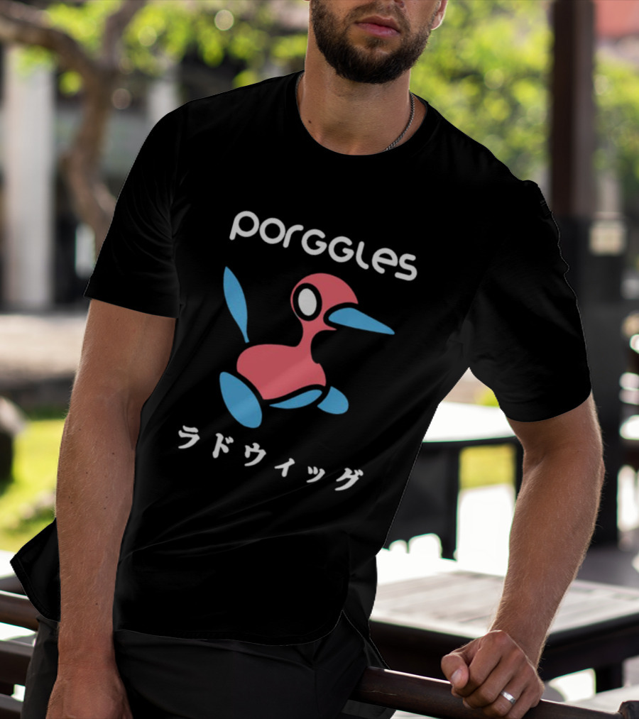 Porggles Ludwig Parody Pink Blue Bird T-Shirt