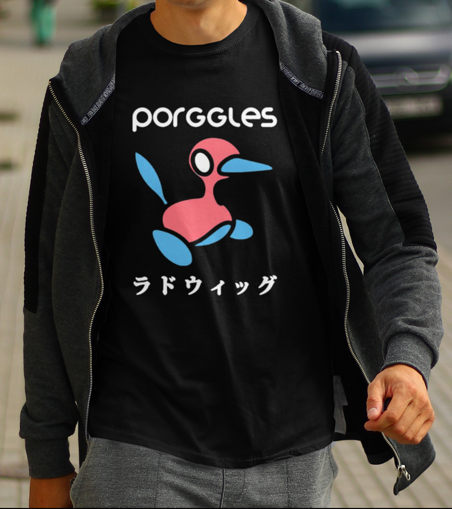 Porggles Ludwig Parody Pink Blue Bird T-Shirt
