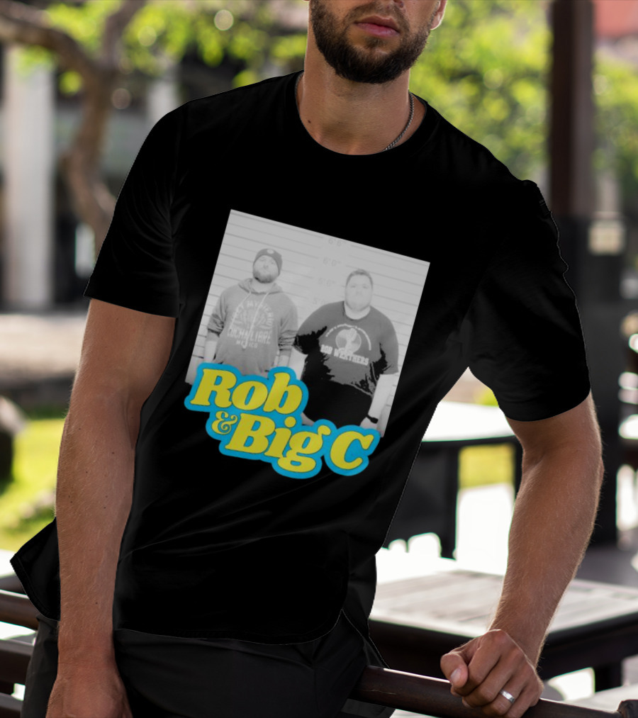 Rob And Big C Bob Wrestlers Mugshot T-Shirt