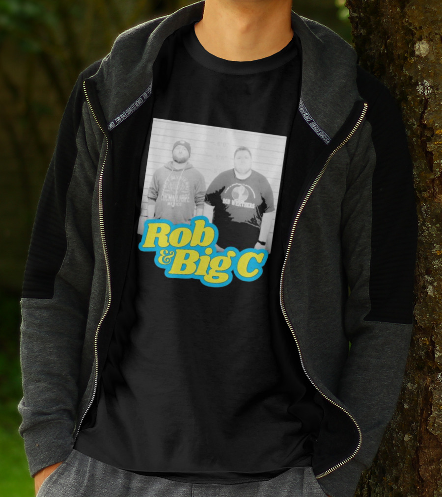 Rob And Big C Bob Wrestlers Mugshot T-Shirt