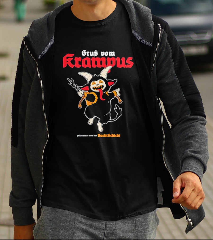 Grub Vom Krampus Präsentiert Von Der Nachtschicht T-Shirt