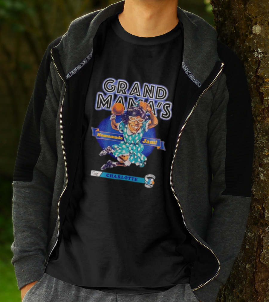 Grand Mama's Homemade Jam Charlotte Hornets Basketball Legend Iconic T-Shirt