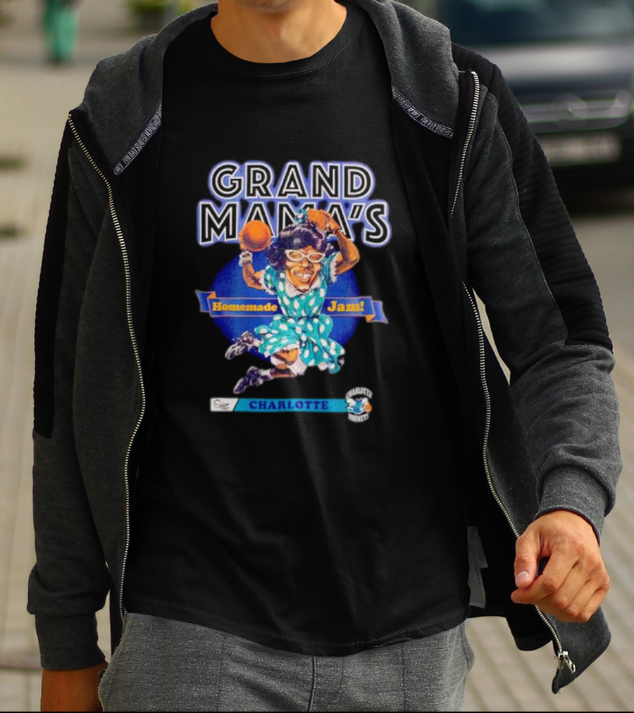 Grand Mama's Homemade Jam Charlotte Hornets Basketball Legend Iconic T-Shirt
